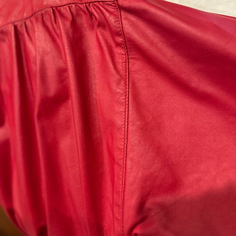 Red Leather Jacket - Picture 5 of 11